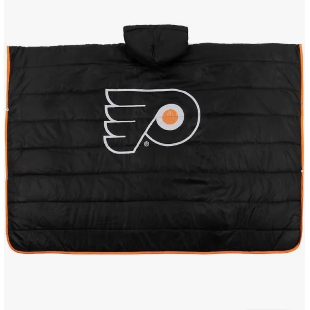 Fanatics NHL Flyers Reversible Poncho - Black and Orange